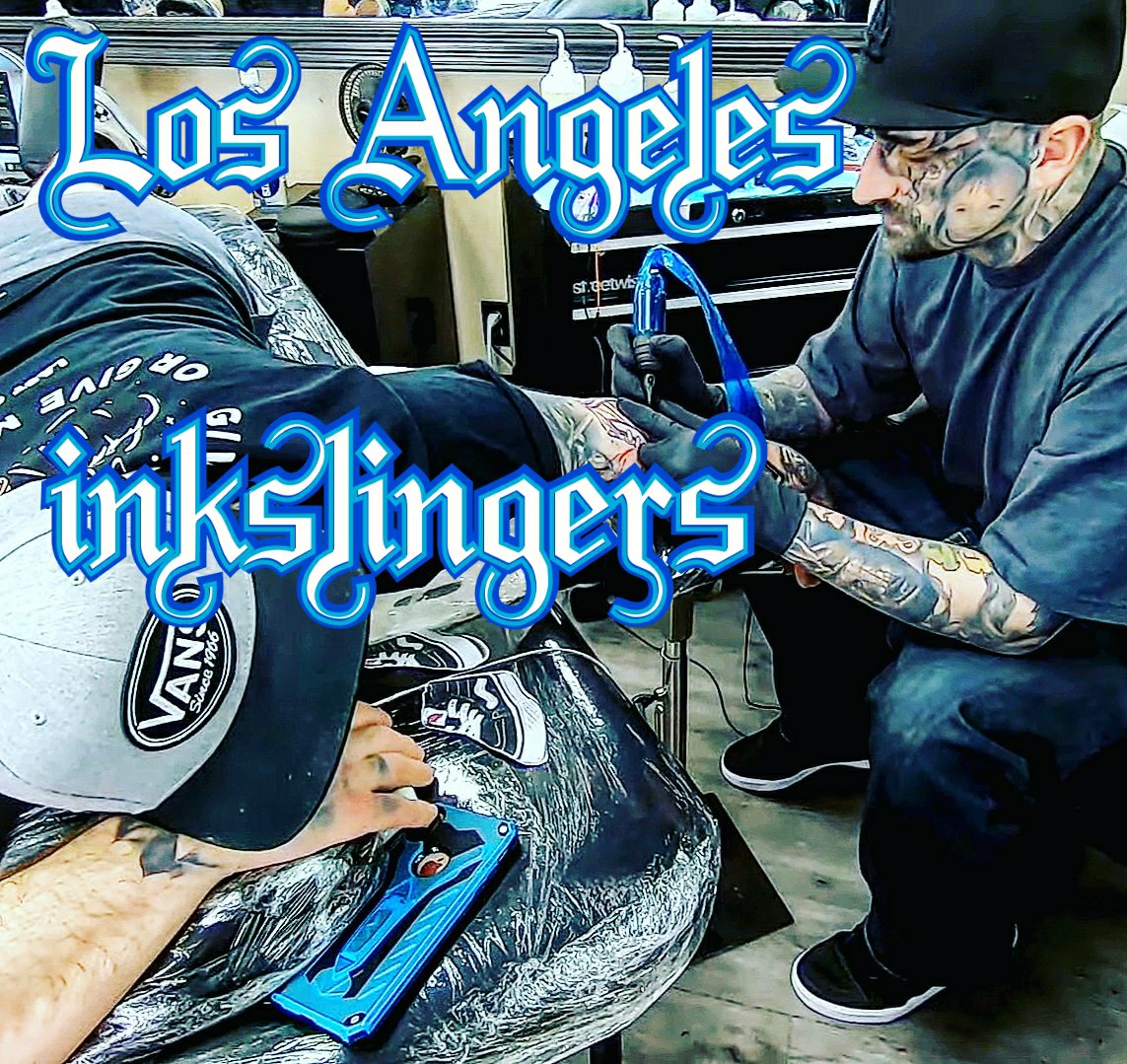 本場のチカーノタトゥー ロサンゼルスの人気タトゥースタジオ インクスリンガーズ を撮影させて頂きました マッスルインク通信