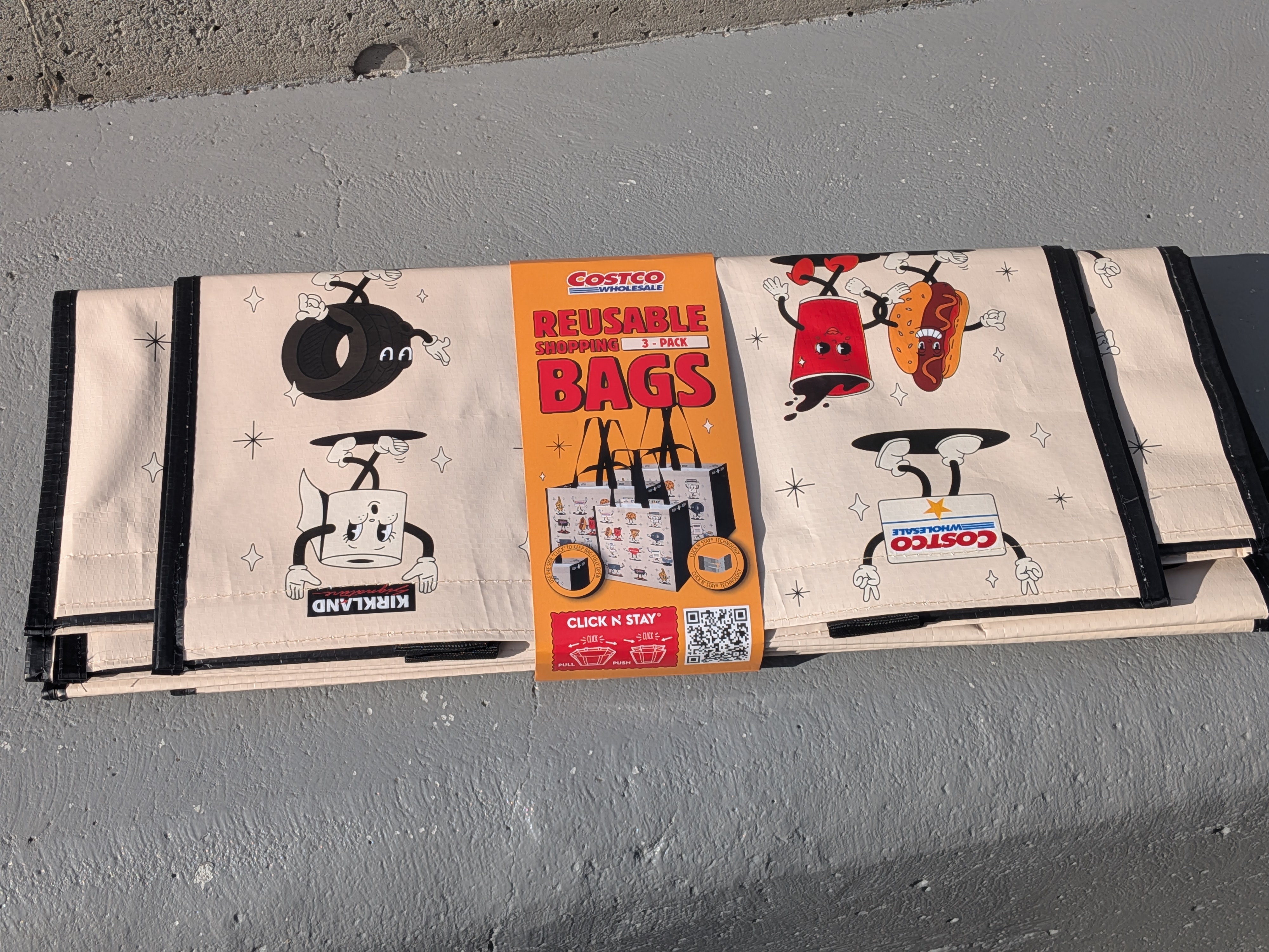 【Costco/コストコ】REUSABLE SHOPPING BAGS【激かわデザイン】